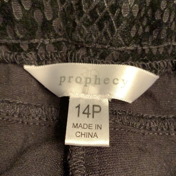 Women’s Textured Black Prophecy slacks 14 Petite - Picture 4 of 8